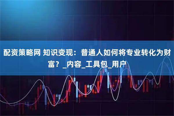 配资策略网 知识变现：普通人如何将专业转化为财富？_内容_工具包_用户